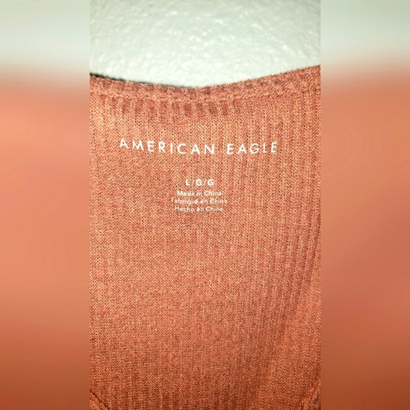 American Eagle| Faux Tie Front Sweater - Picture 3 of 4